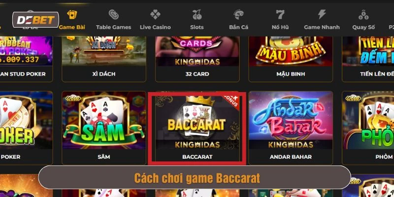 Baccarat Debet