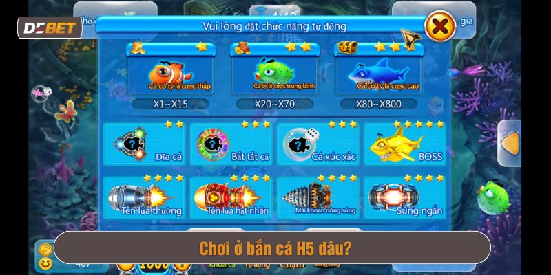 bắn cá H5 Debet