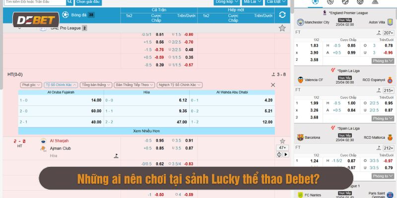 cách chơi Lucky thể thao Debet