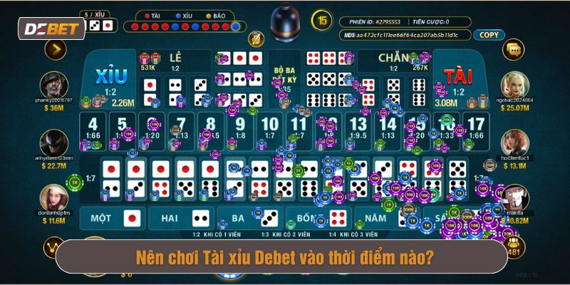 cách chơi game Tài xỉu Debet