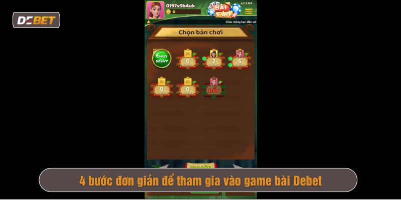 chơi Game bài Debet