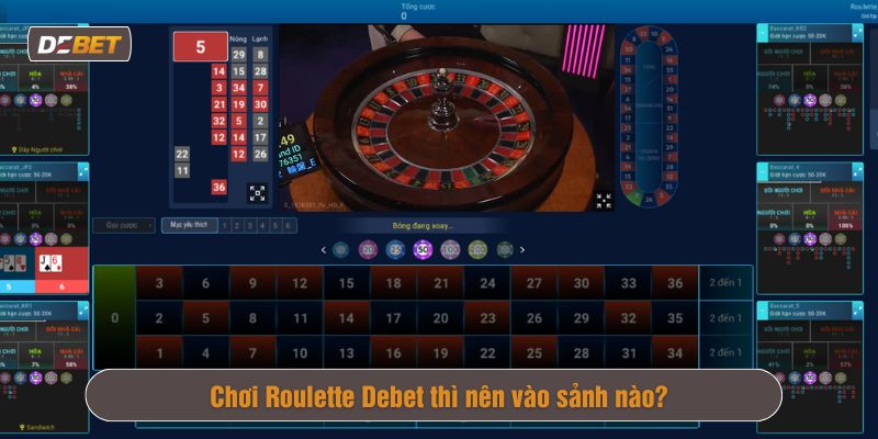 chơi game Roulette Debet