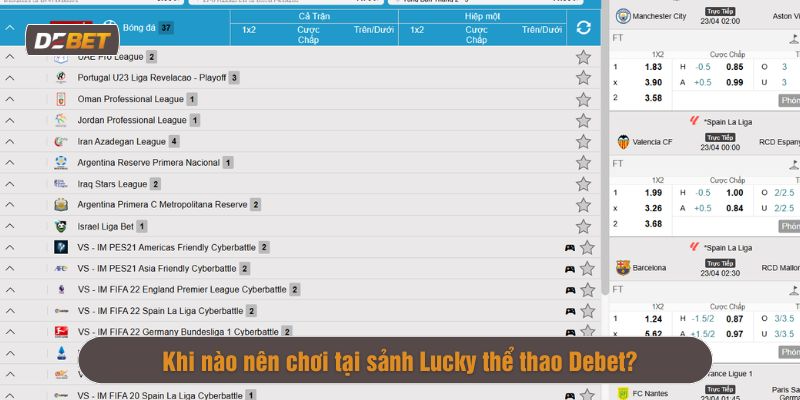 cược Lucky thể thao Debet