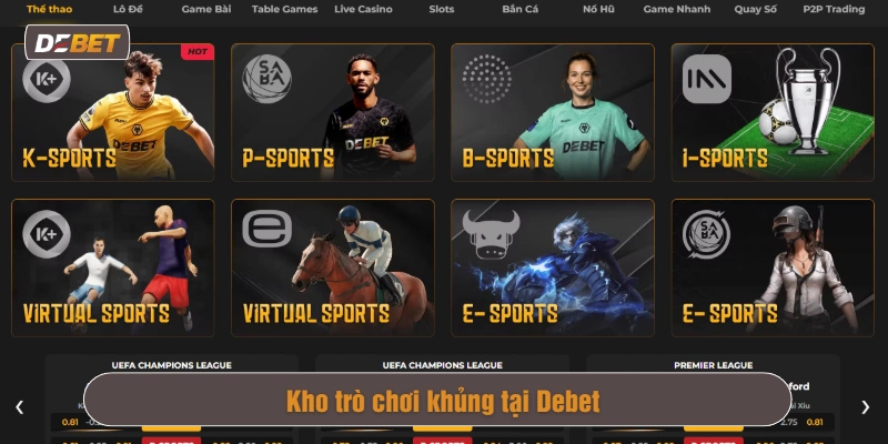 Debet nhà cái