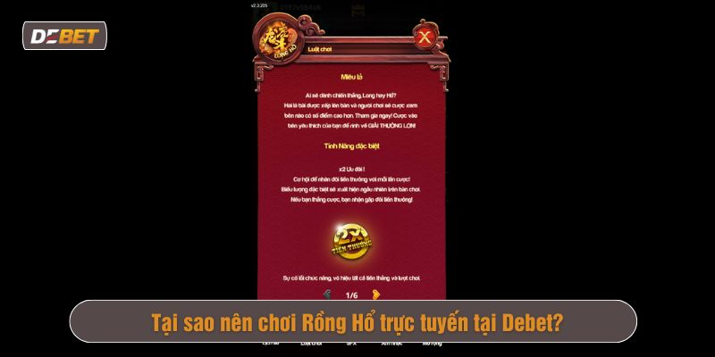game Rồng Hổ Debet