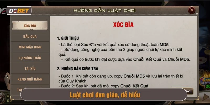 Luật Xóc Đĩa dễ hiểu