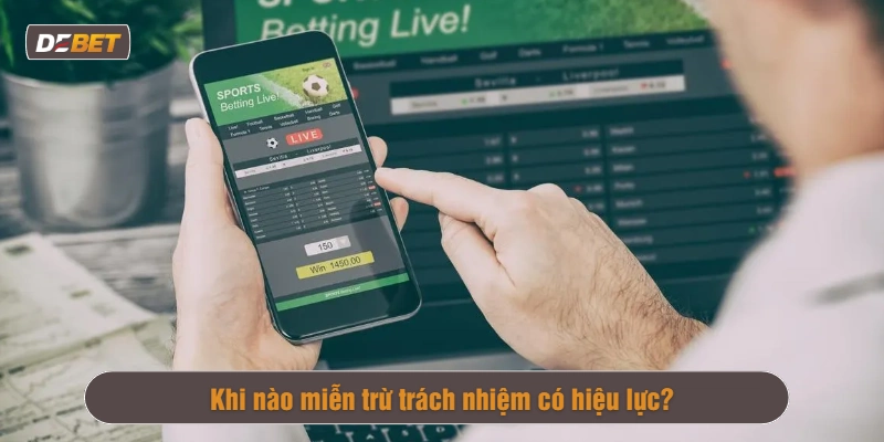 Miễn trách nhiệm nhà cái Debet