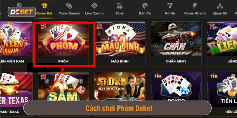 Trò chơi Phỏm Debet